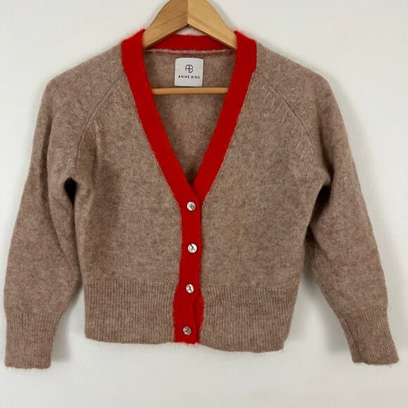 Anine Bing Mohair Blend Cardigan Sweater Women Size XS - Picture 9 of 11